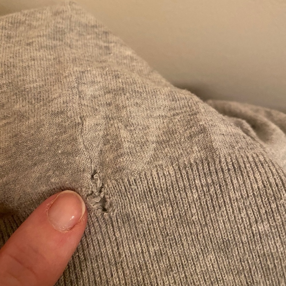 BANANA REPUBLIC Gray Cotton Sweater - Picture 4 of 5